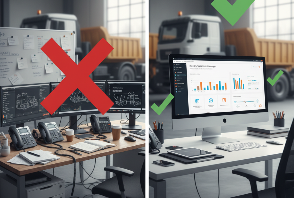 Comparison of generic CRM chaos vs. dealer-grade lead manager for centralizing industrial vehicle leads